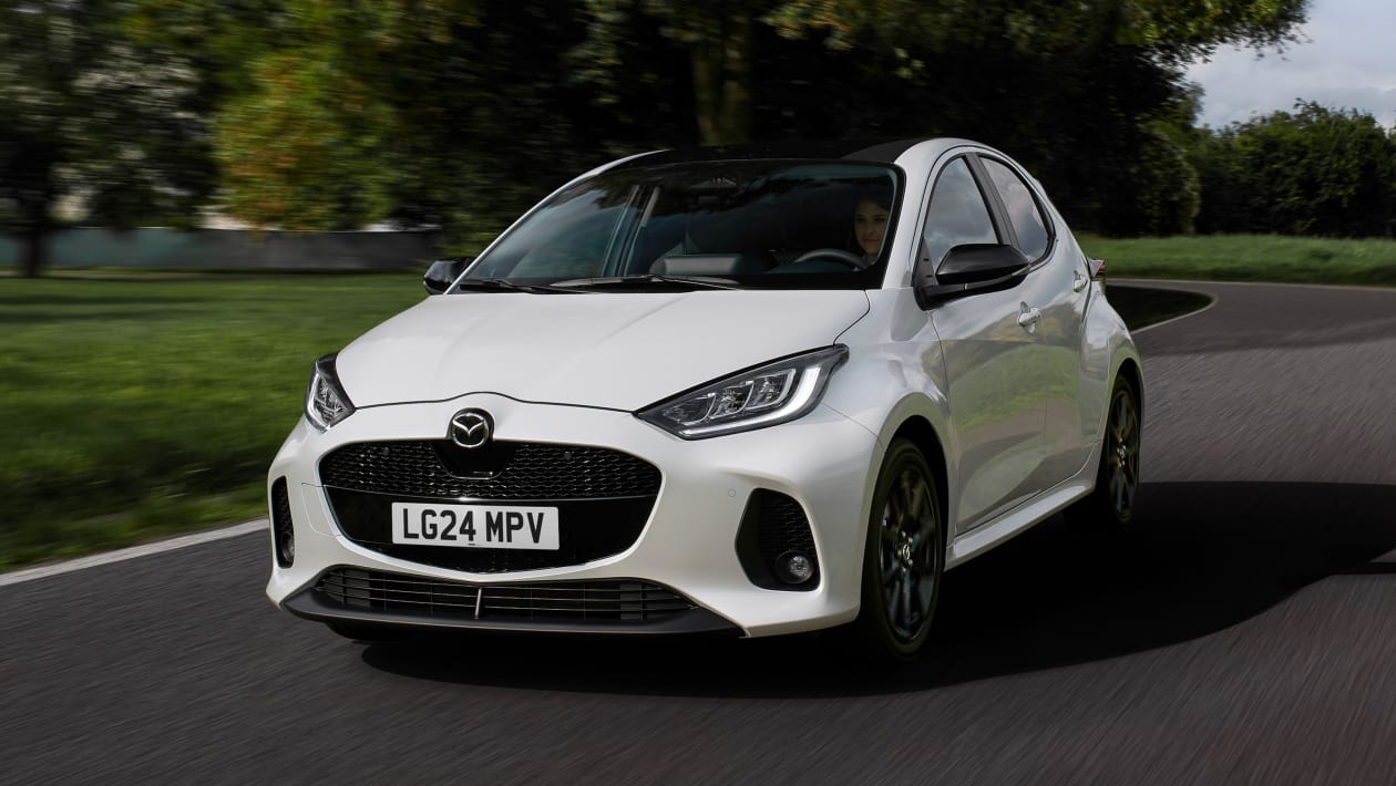 Updated 2024 Mazda 2 hybrid gets a new face, but keeps Toyota body and